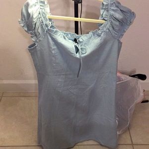 Selling a Derek heart dress, baby blue, size L new